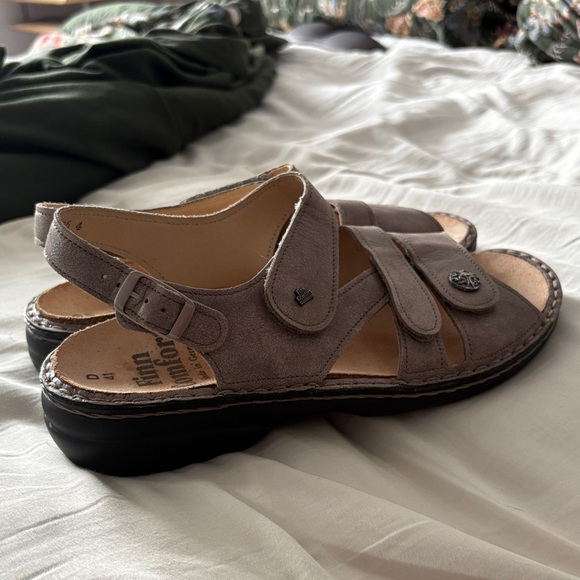 Finn Comfort Shoes - Finn Comfort Sand Suede Adjustable Slingback Sandals- Gomera Sandal